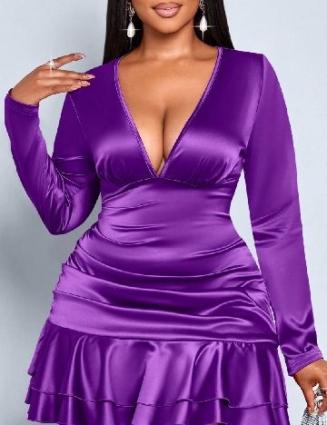 Rochie scurta SHEIN CURVE, mov