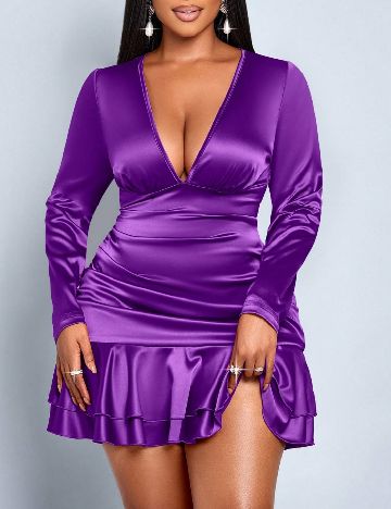 Rochie scurta SHEIN CURVE, mov