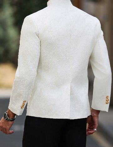 Sacou SHEIN Plus Size Men, ecru