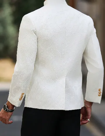 Sacou SHEIN Plus Size Men, ecru