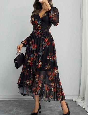 Rochie lunga SHEIN, floral print