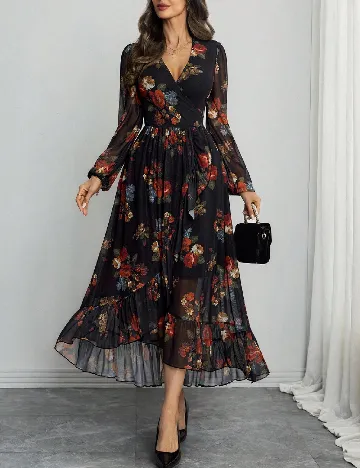 Rochie lunga SHEIN, floral print