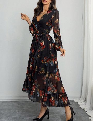 Rochie lunga SHEIN, floral print
