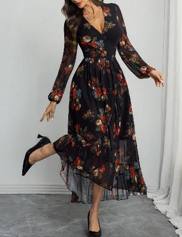 Rochie lunga SHEIN, floral print
