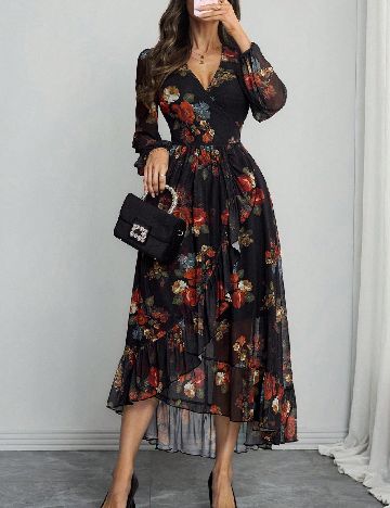 Rochie lunga SHEIN, floral print