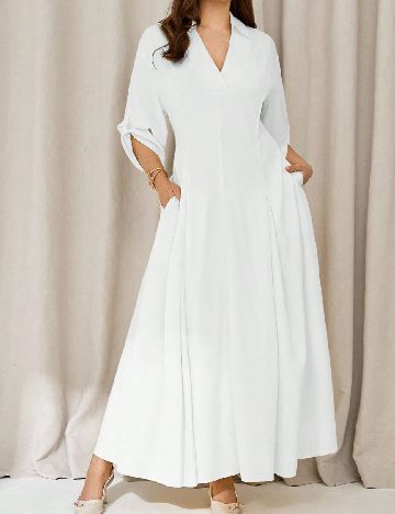 Rochie lunga SHEIN, alb