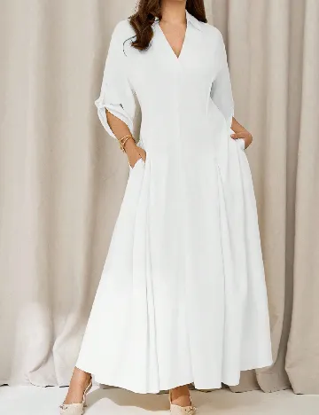 Rochie lunga SHEIN, alb