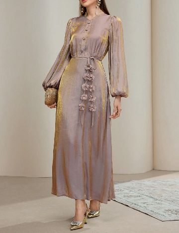 Rochie lunga SHEIN, crem