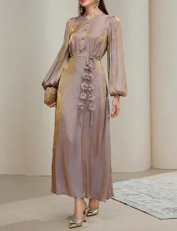 Rochie lunga SHEIN, crem