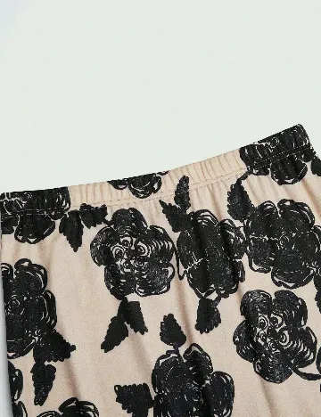 Fusta SHEIN CURVE, crem/negru