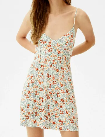 Rochie scurta Bershka, floral print