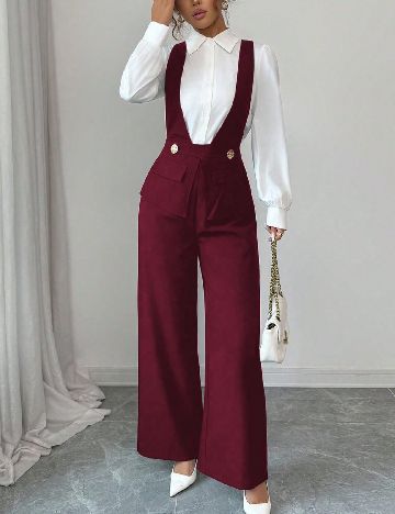 Salopeta SHEIN, visiniu