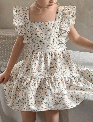 Rochie scurta Shein Kids, floral print