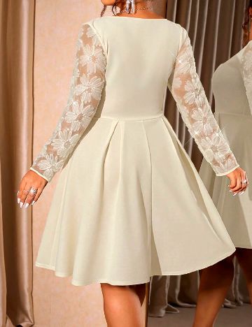 Rochie scurta SHEIN CURVE, crem