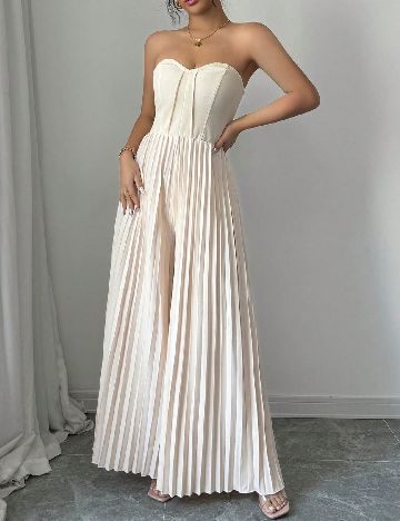 Salopeta SHEIN, crem