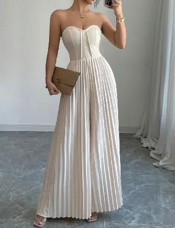 Salopeta SHEIN, crem