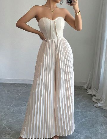 Salopeta SHEIN, crem