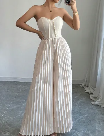 Salopeta SHEIN, crem