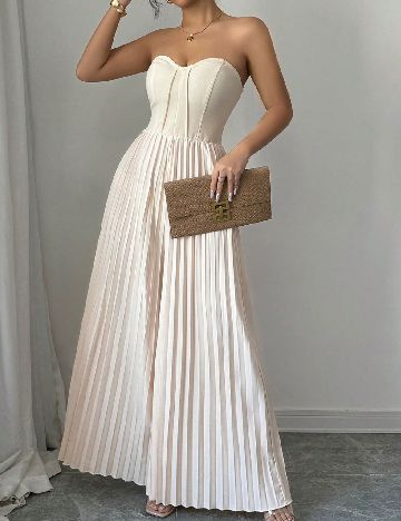 Salopeta SHEIN, crem