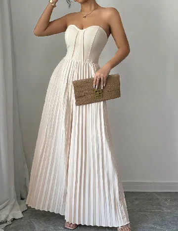 Salopeta SHEIN, crem