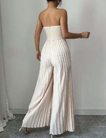 Salopeta SHEIN, crem