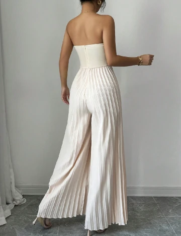 Salopeta SHEIN, crem