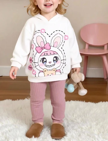 Compleu Shein Kids, roz/alb