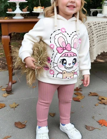 Compleu Shein Kids, roz/alb