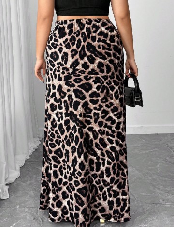 Fusta SHEIN CURVE, animal print
