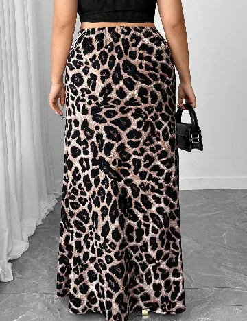 Fusta SHEIN CURVE, animal print