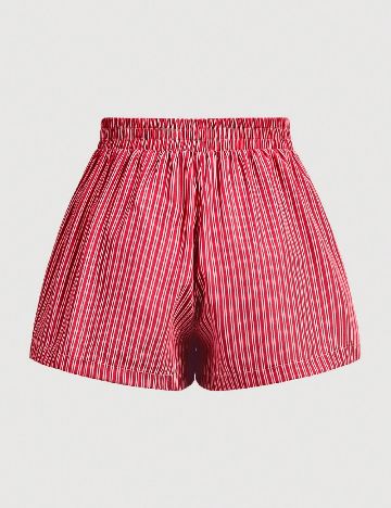 Pantaloni scurti SHEIN CURVE, rosu