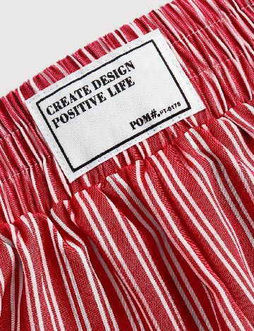 Pantaloni scurti SHEIN CURVE, rosu