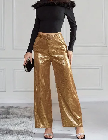 Pantaloni SHEIN, auriu