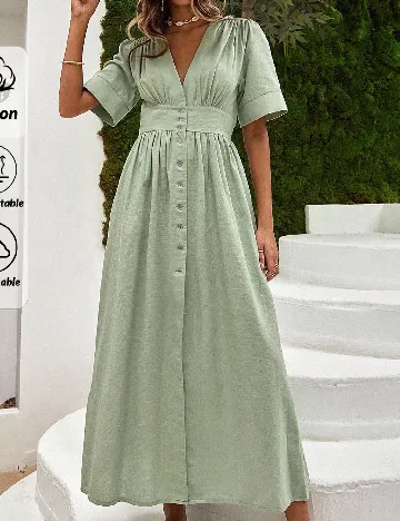 Rochie lunga SHEIN, verde