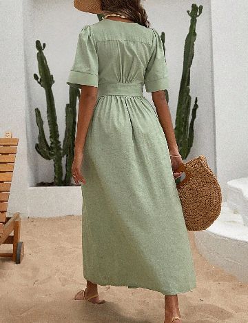 Rochie lunga SHEIN, verde