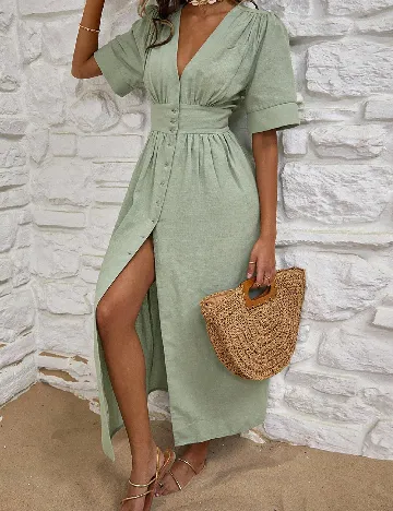 Rochie lunga SHEIN, verde