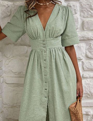 Rochie lunga SHEIN, verde