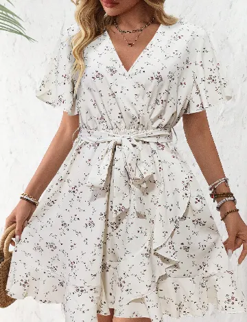 Rochie scurta SHEIN, ecru