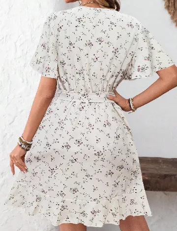 Rochie scurta SHEIN, ecru