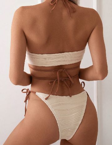 Costum de baie SHEIN, ecru