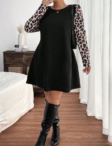 Rochie scurta SHEIN CURVE, negru