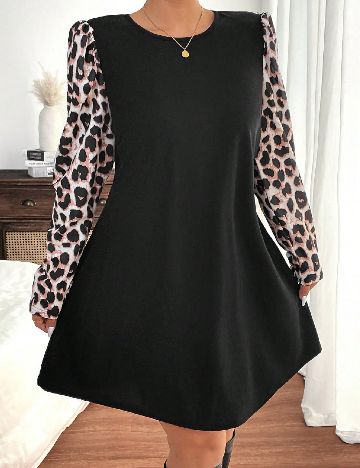 Rochie scurta SHEIN CURVE, negru