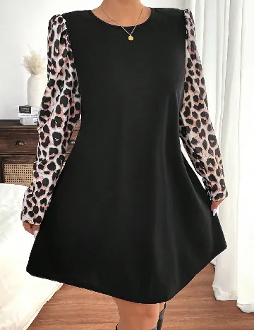 Rochie scurta SHEIN CURVE, negru