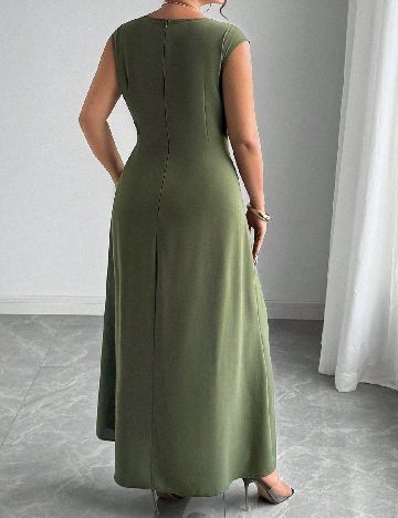 Rochie lunga SHEIN CURVE, verde