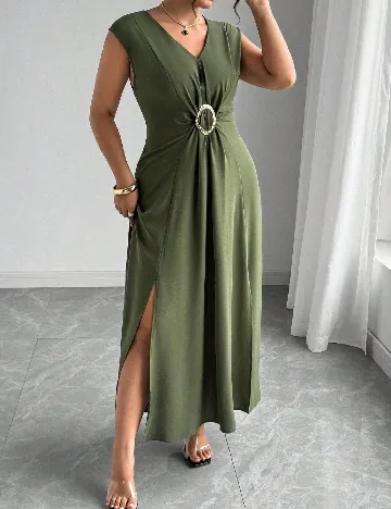 Rochie lunga SHEIN CURVE, verde
