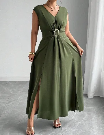 Rochie lunga SHEIN CURVE, verde