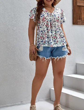 Bluza SHEIN CURVE, floral print