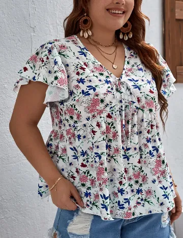 Bluza SHEIN CURVE, floral print