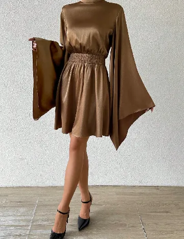 Rochie scurta SHEIN, maro