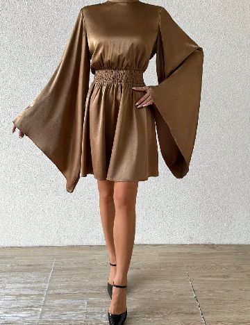 Rochie scurta SHEIN, maro